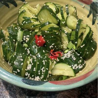 Asiatischer Gurkensalat | TikTok-Gurke